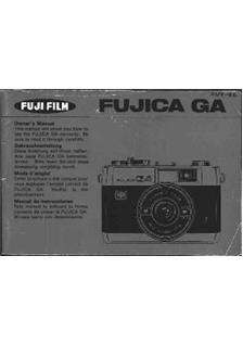 Fujifilm GA manual. Camera Instructions.